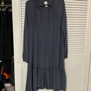 H&M Long Sleeve Gray Dress